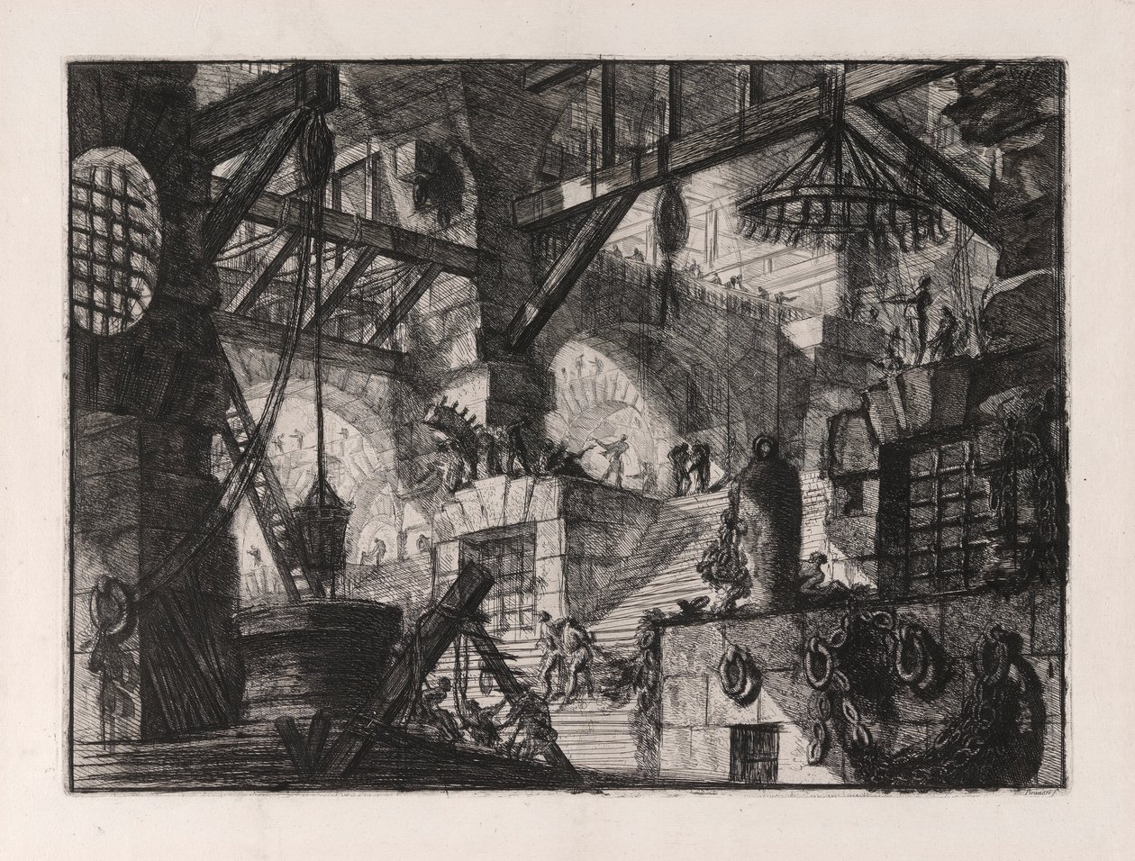 O Poço, placa 13 de Carceri d de Giovanni Battista Piranesi