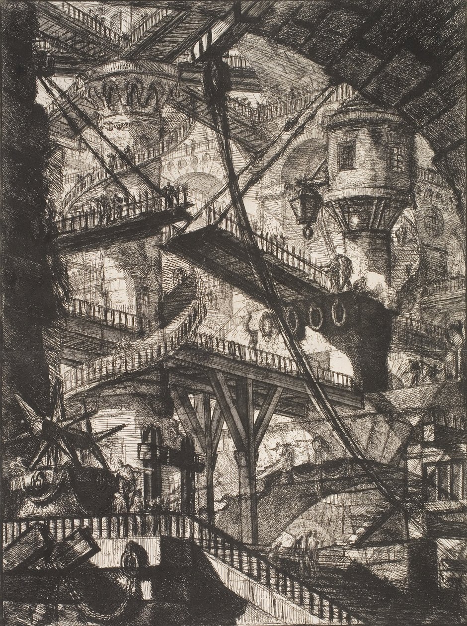 A ponte levadiça de Giovanni Battista Piranesi