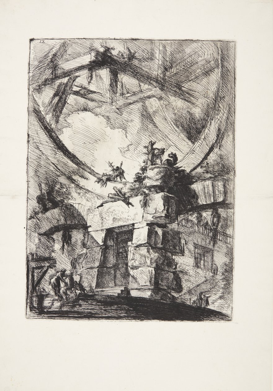 A roda gigante de Giovanni Battista Piranesi
