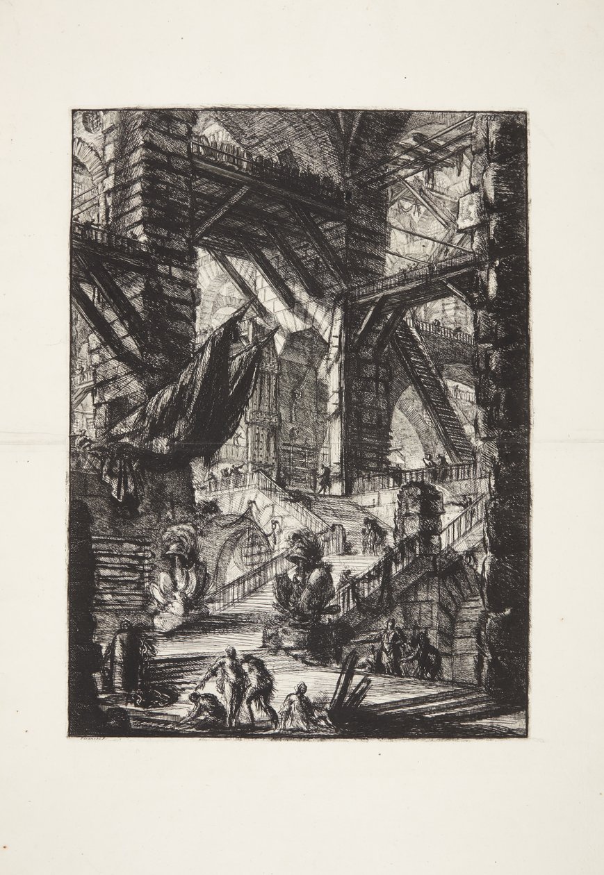 A escadaria com troféus de Giovanni Battista Piranesi