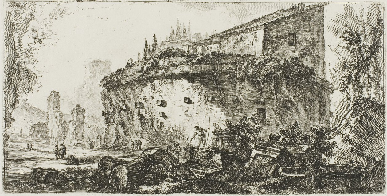 Túmulo dos Cipiões, placa 18 de Algumas Vistas dos Arcos Triunfais e outros arcos de Giovanni Battista Piranesi