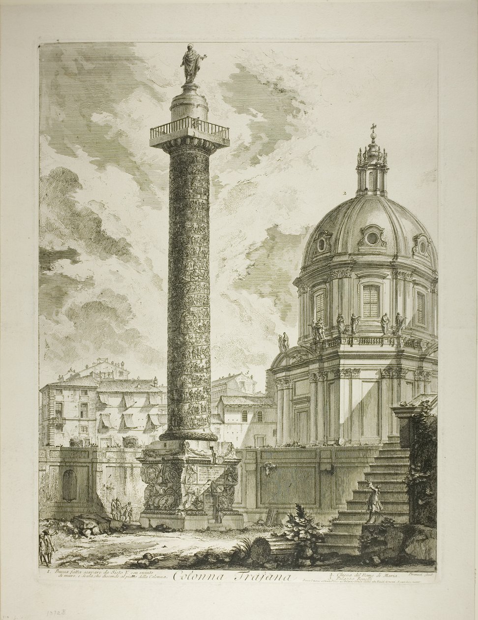 Coluna de Trajano, de Vistas de Roma de Giovanni Battista Piranesi
