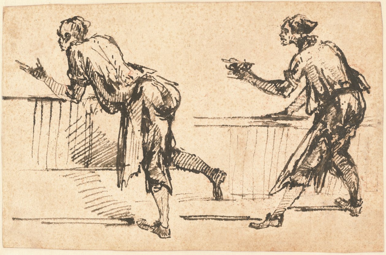 Dois Trabalhadores em Mesas (reto) de Giovanni Battista Piranesi