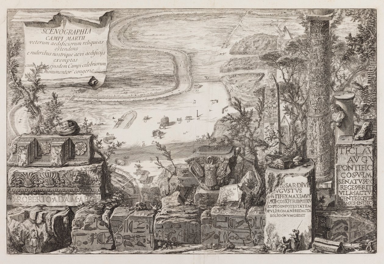 Vista sobre o Campo de Marte de Giovanni Battista Piranesi