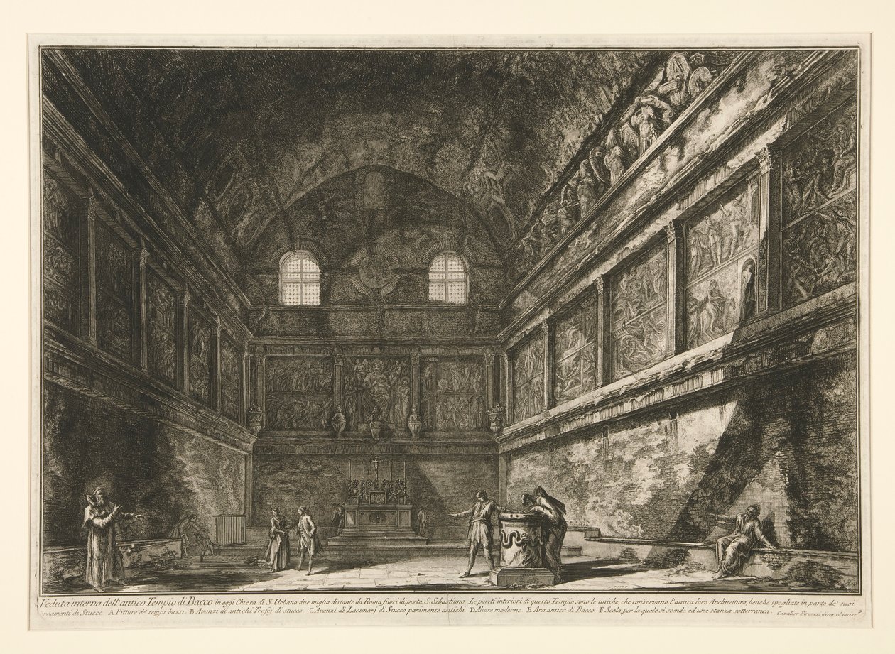 Vista interior do de Giovanni Battista Piranesi