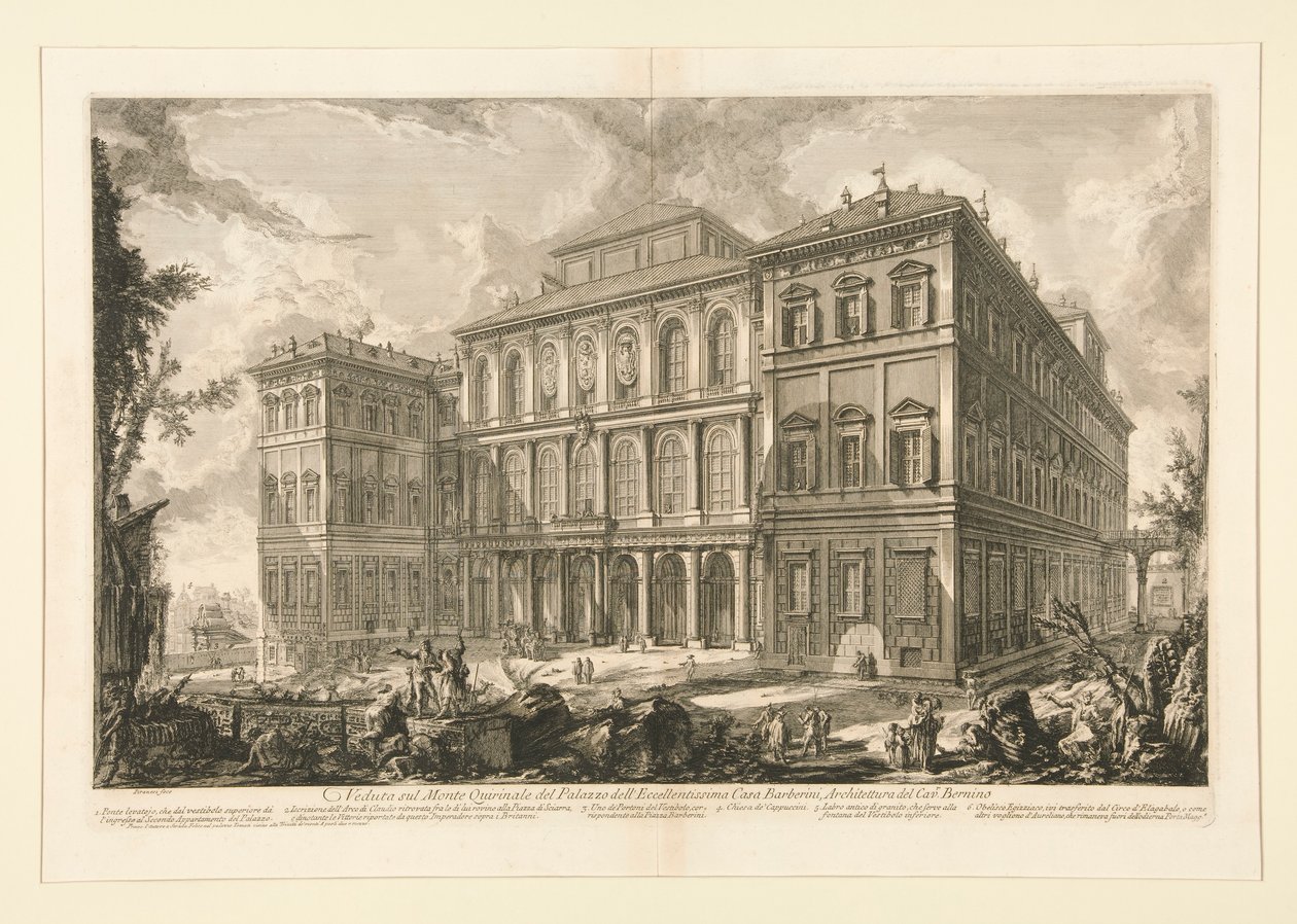 Vista do Palazzo dell de Giovanni Battista Piranesi