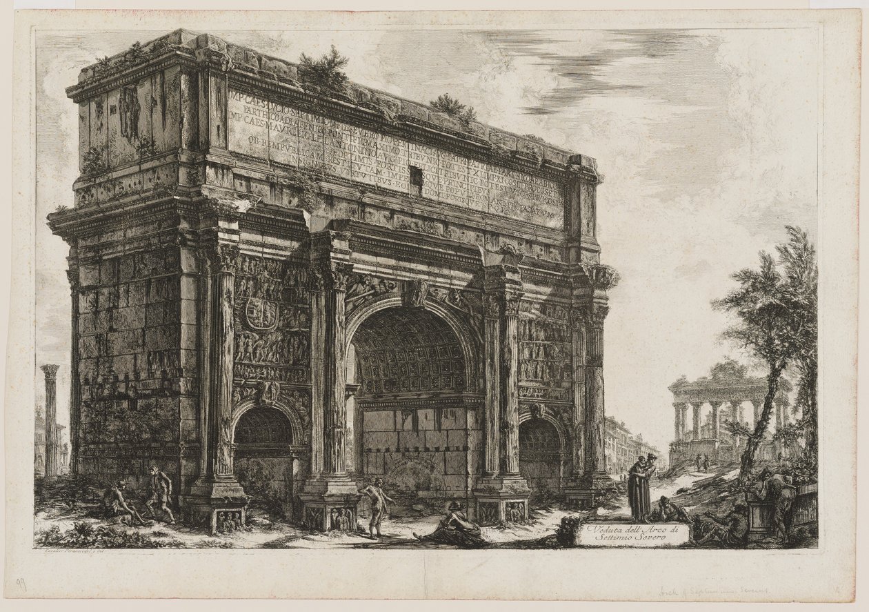 Vista de Septímio Severo de Giovanni Battista Piranesi