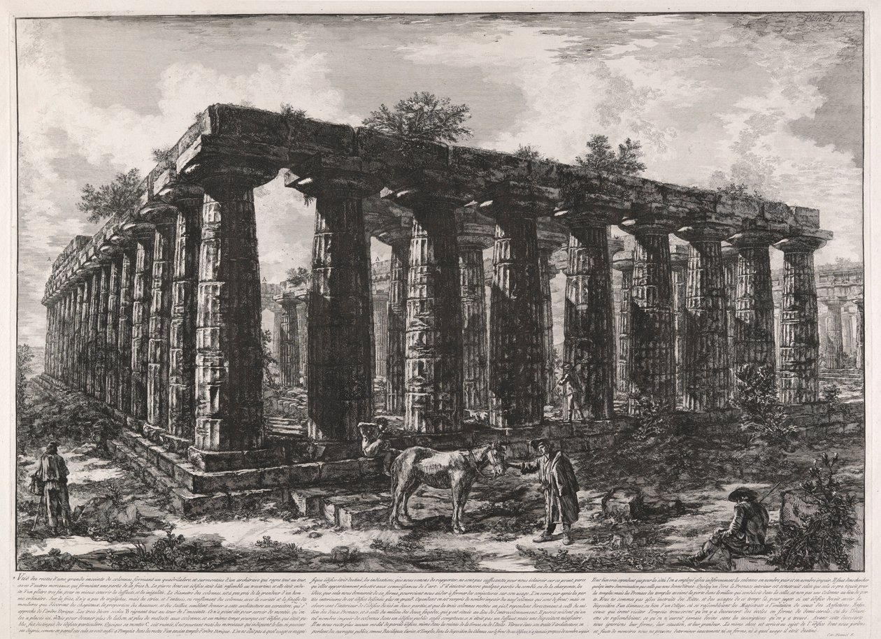 Vista dos restos mortais de de Giovanni Battista Piranesi