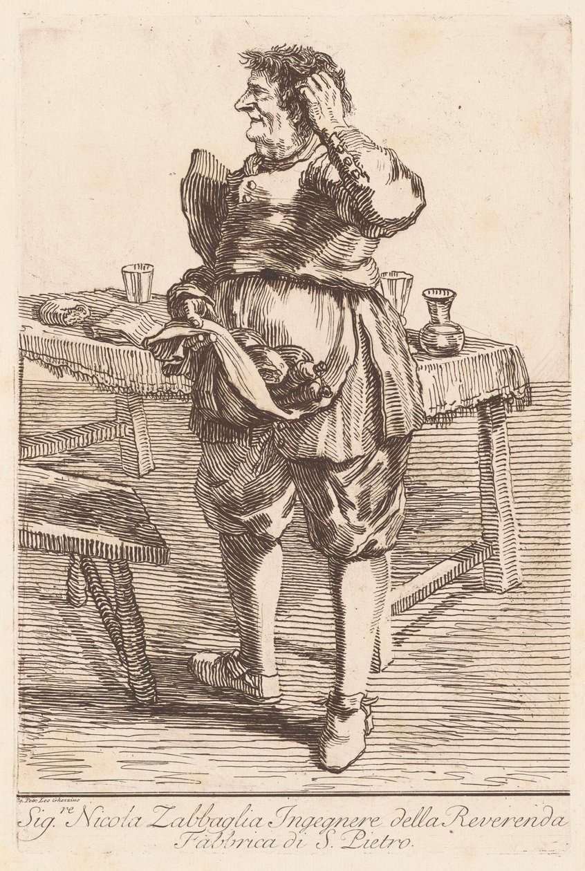 Sr. Nicola Zabbaglia de Giovanni Battista Piranesi, after Pier Leone Ghezzi