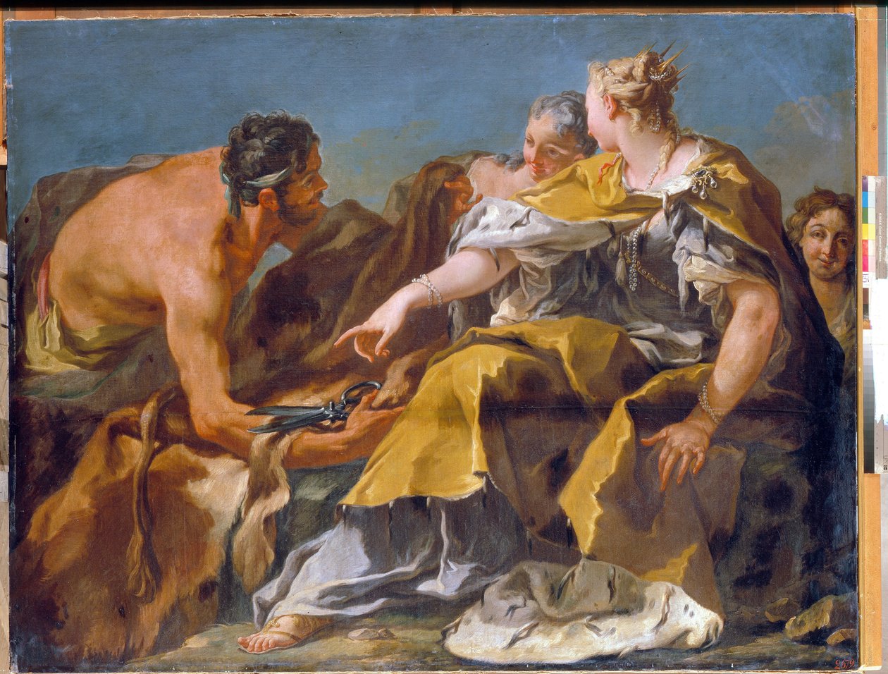 Dido construindo Cartago, óleo sobre tela de Giovan Battista Pittoni - State Hermitage, São Petersburgo de Giovanni Battista Pittoni