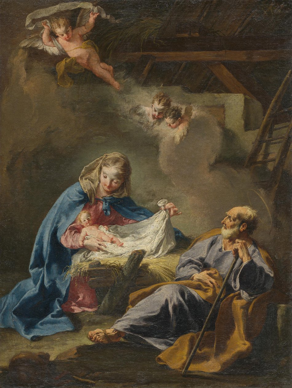 A Natividade de Cristo de Giovanni Battista Pittoni
