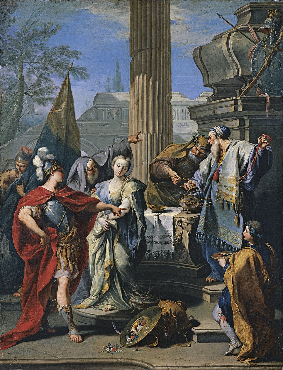 O sacrifício de Polyxena de Giovanni Battista Pittoni