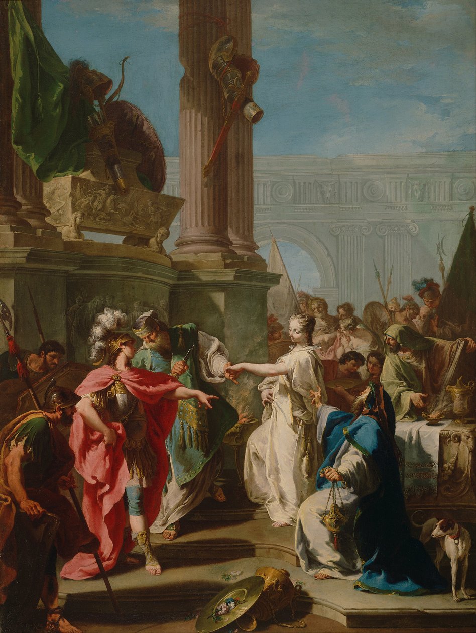 O sacrifício de Polyxena, 1734 de Giovanni Battista Pittoni