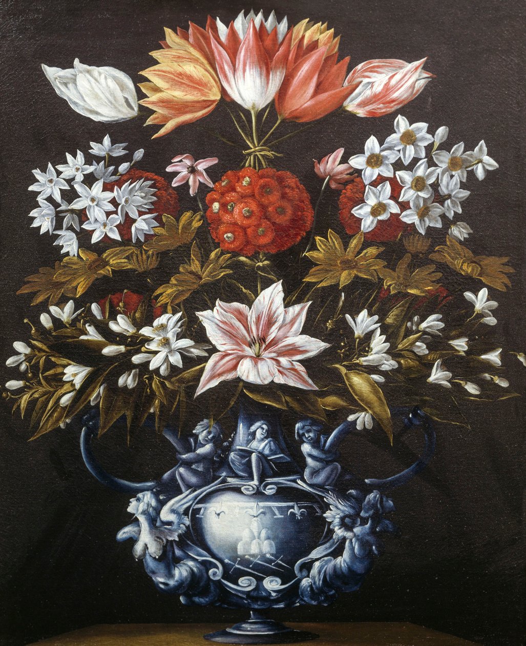 Vaso com flores de Giovanni Battista Recco