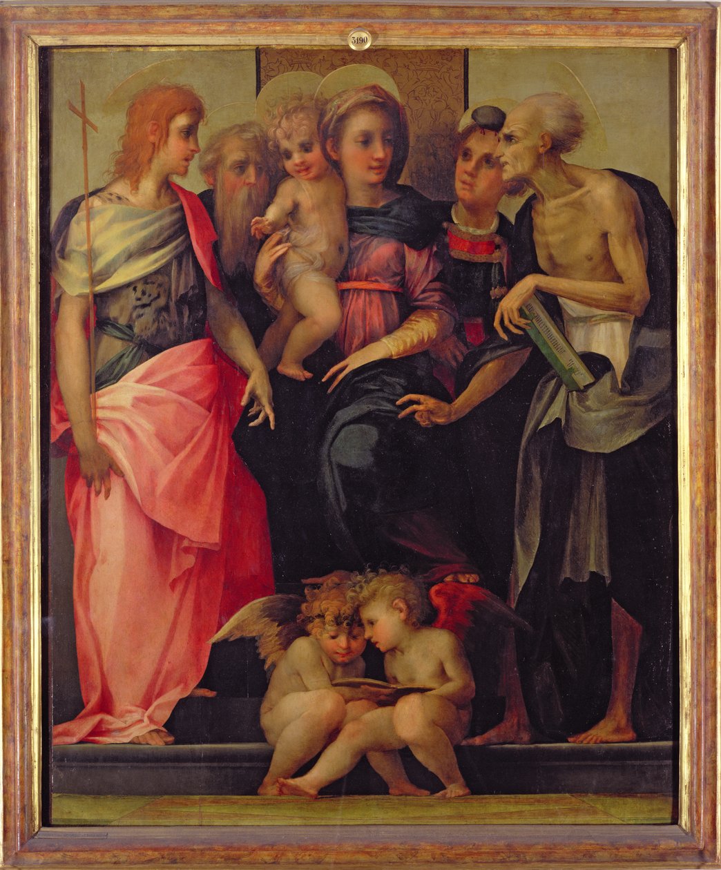 Madonna e Child with Saints, c.1518 (para detalhes ver 75783) de Giovanni Battista Rosso Fiorentino