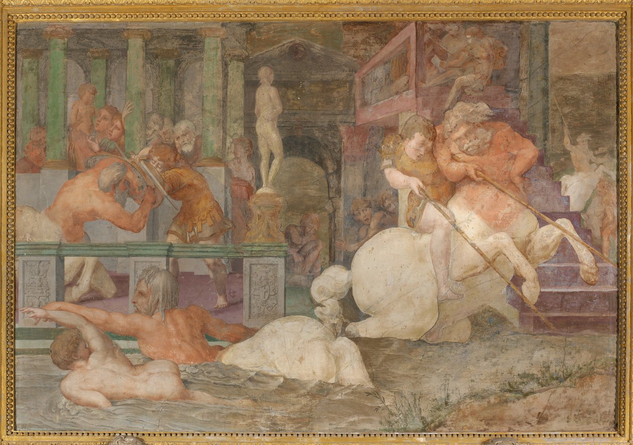 A educação de Aquiles de Giovanni Battista Rosso Fiorentino