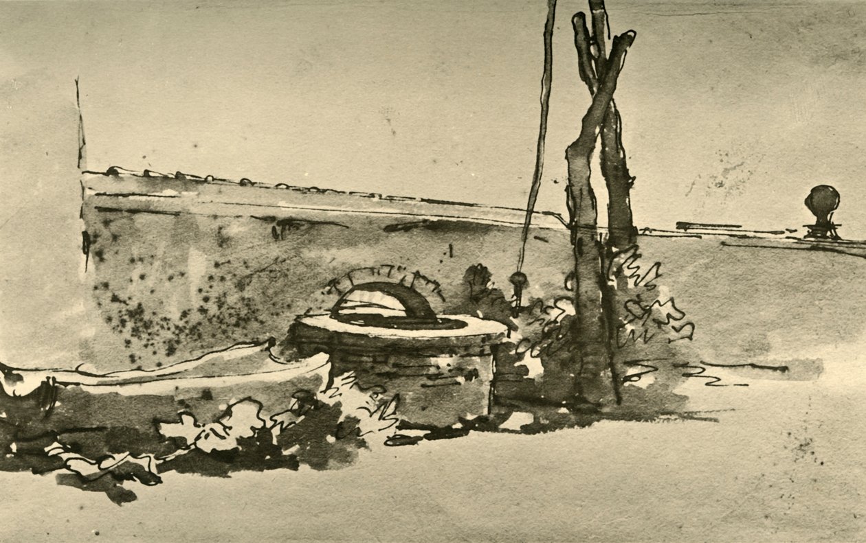 Um poço, meados do século XVIII, 1928 de Giovanni Battista Tiepolo
