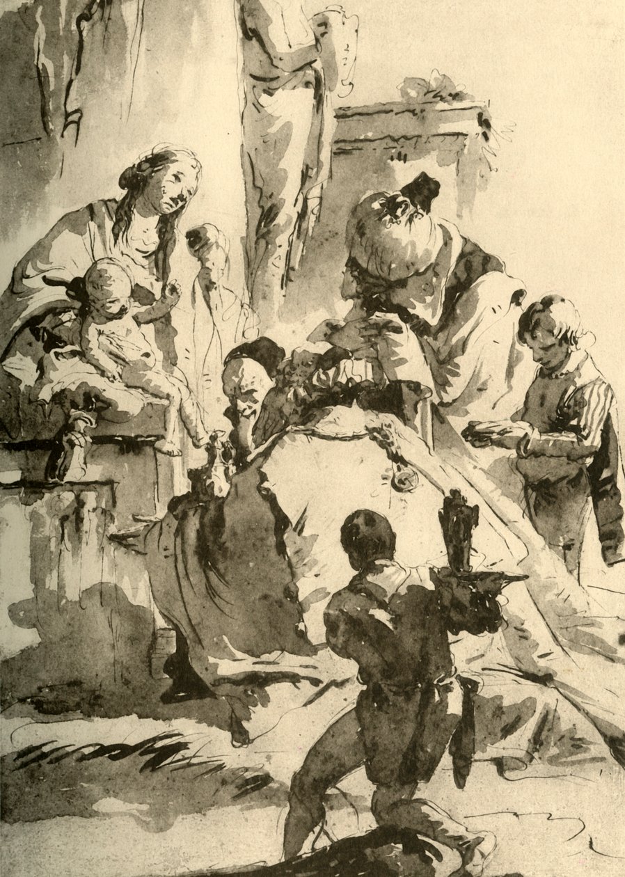 Adoração dos Magos, c1745, 1928 de Giovanni Battista Tiepolo