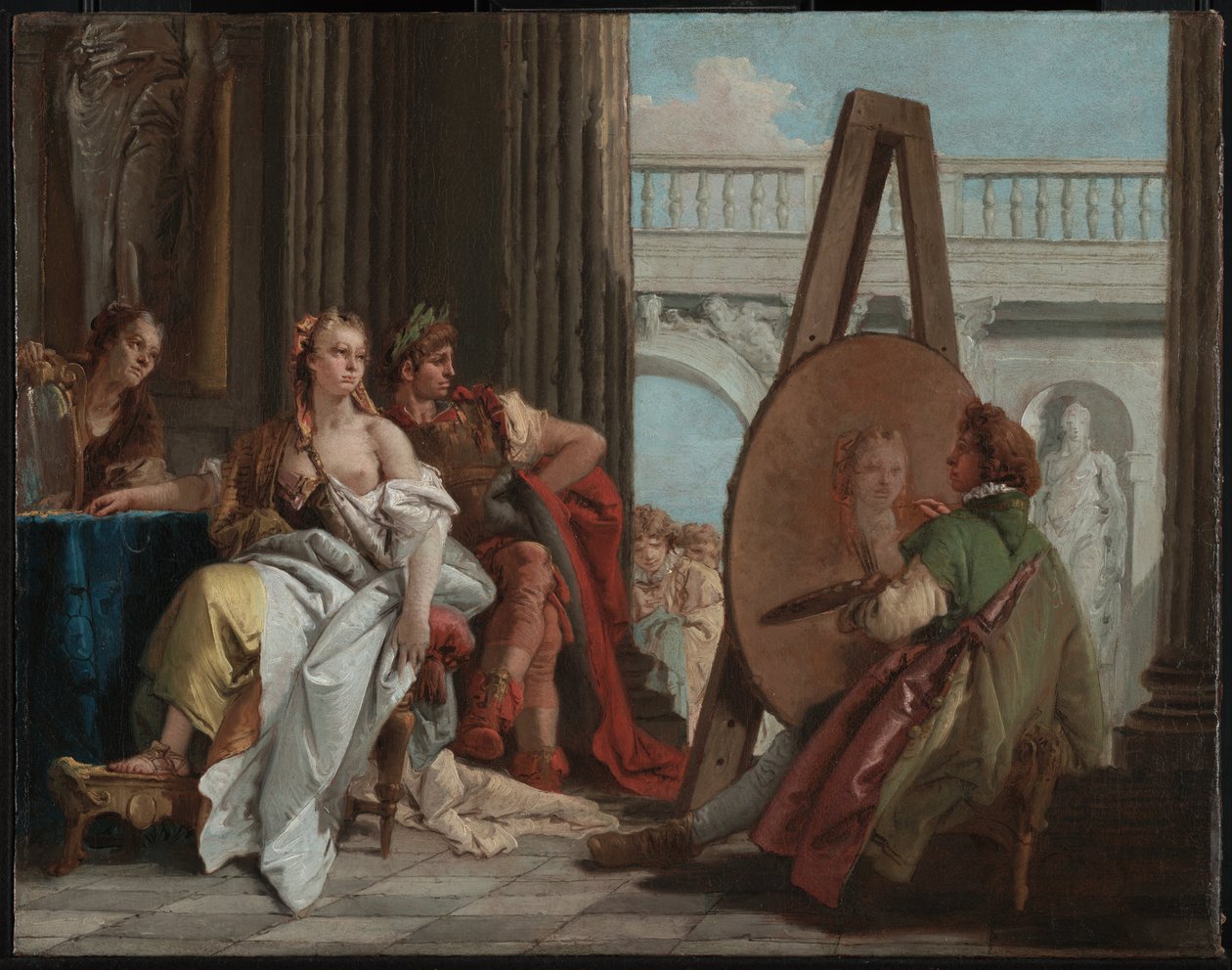 Alexandre, o Grande e Campaspe no Estúdio de Apeles de Giovanni Battista Tiepolo