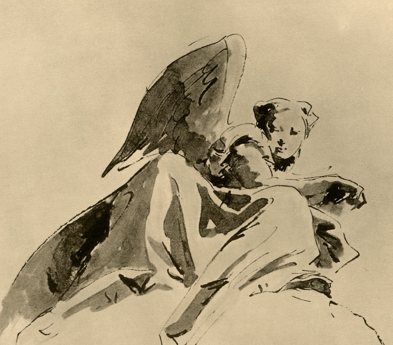 Anjo, c1753-1762, 1928 de Giovanni Battista Tiepolo