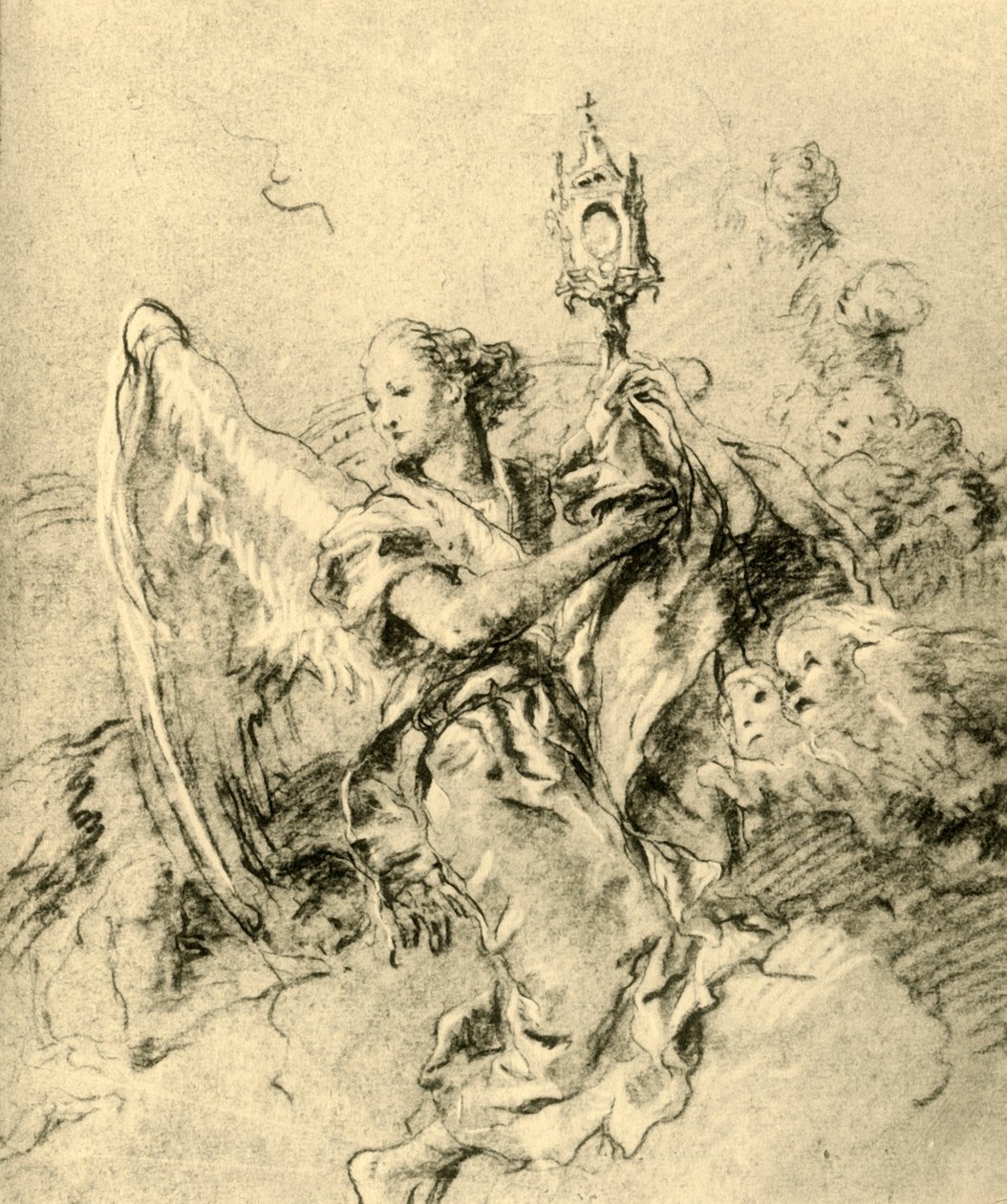 Anjo com Monstrance, 1767-1769, 1928 de Giovanni Battista Tiepolo