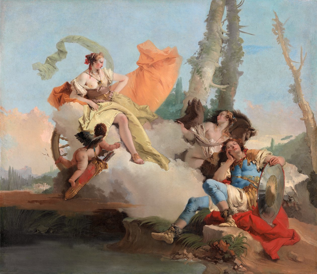 Armida encontra o adormecido Rinaldo de Giovanni Battista Tiepolo