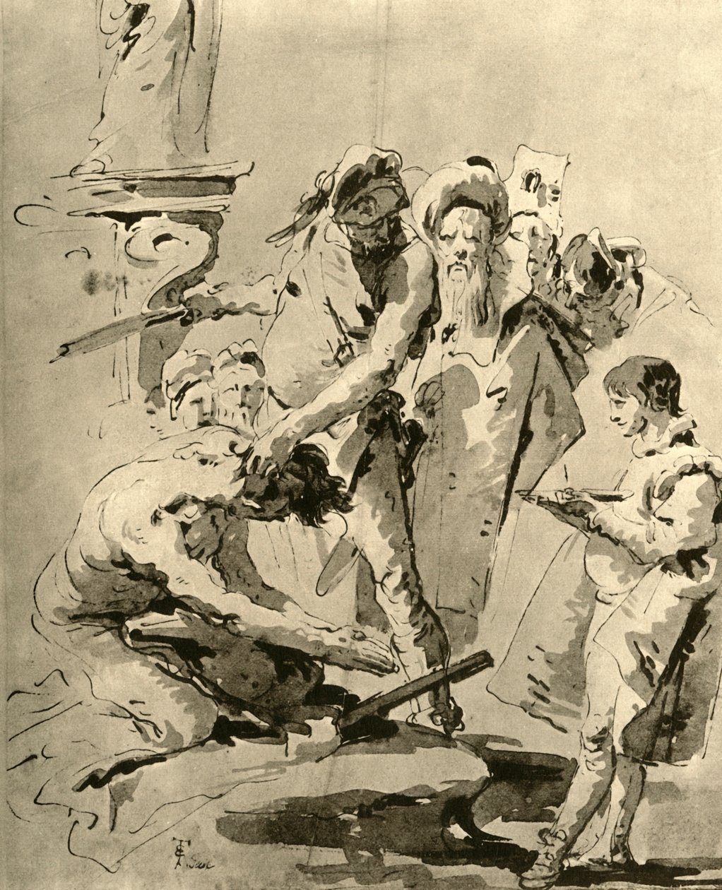 Decapitação de um santo, meados do século XVIII, 1928 de Giovanni Battista Tiepolo