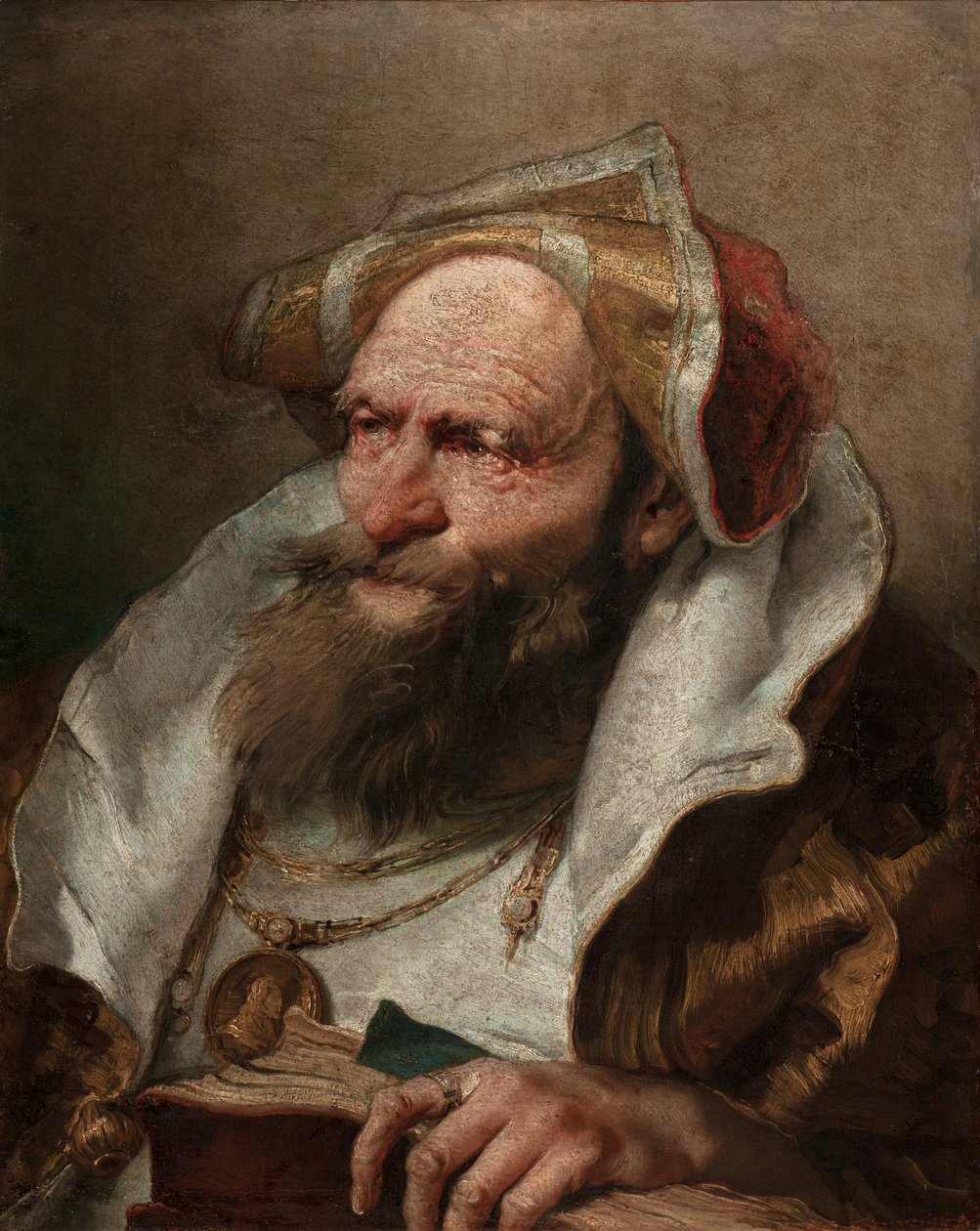 Busto de um velho, 1751-55 de Giovanni Battista Tiepolo