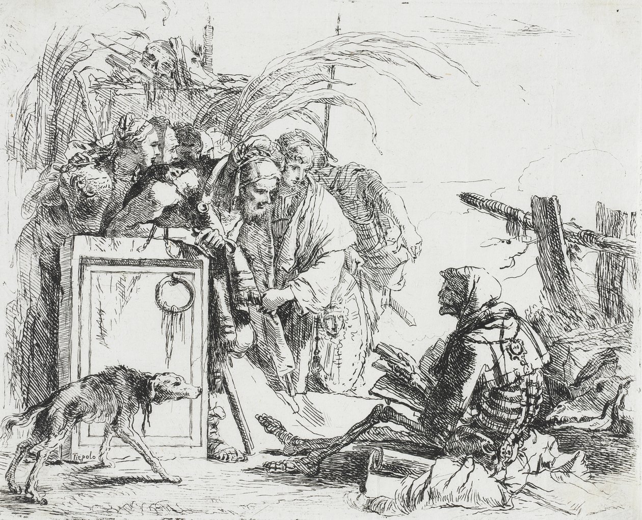 A morte dá audiência de Giovanni Battista Tiepolo