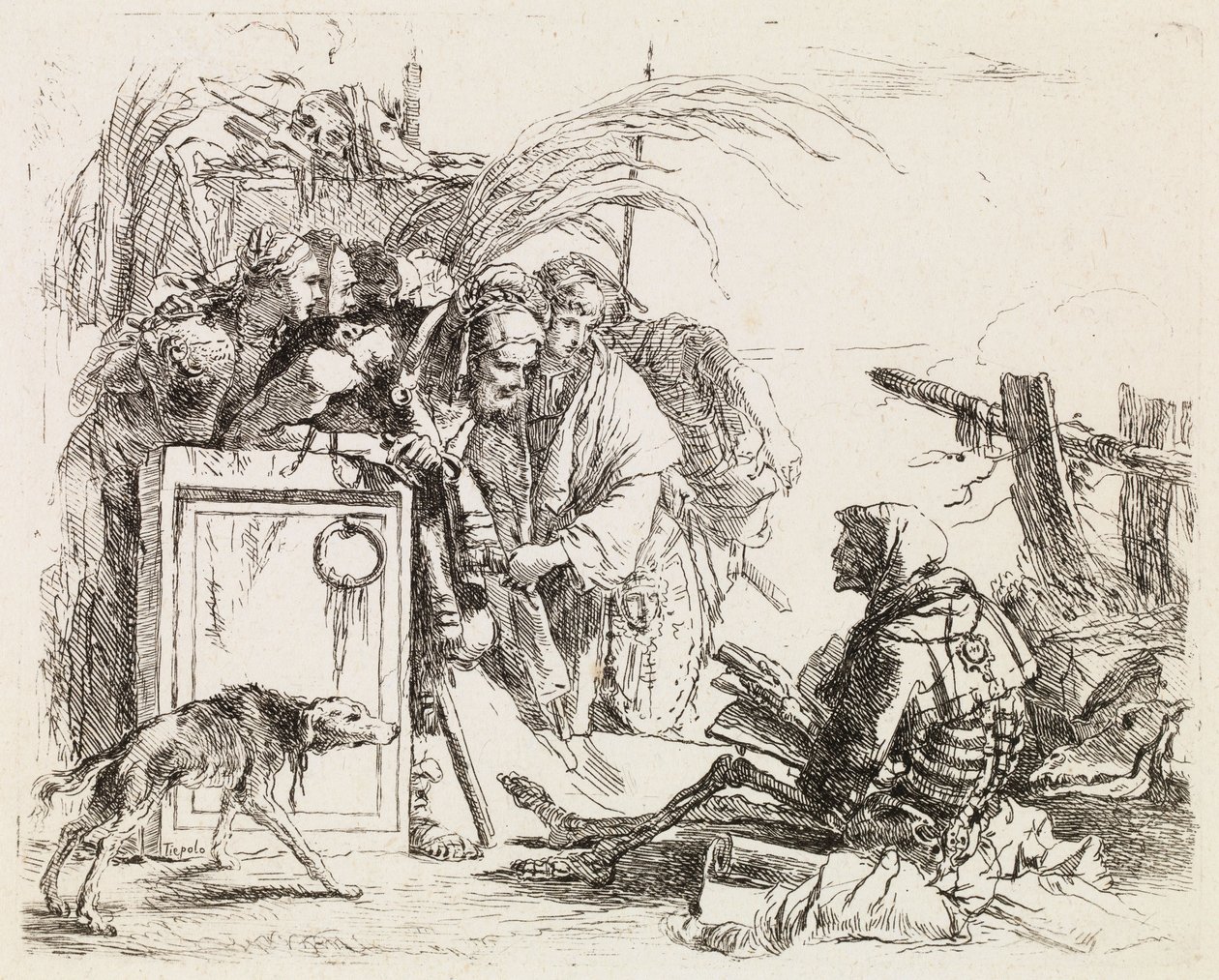 A morte em audiência, de Vari Capricci de Giovanni Battista Tiepolo