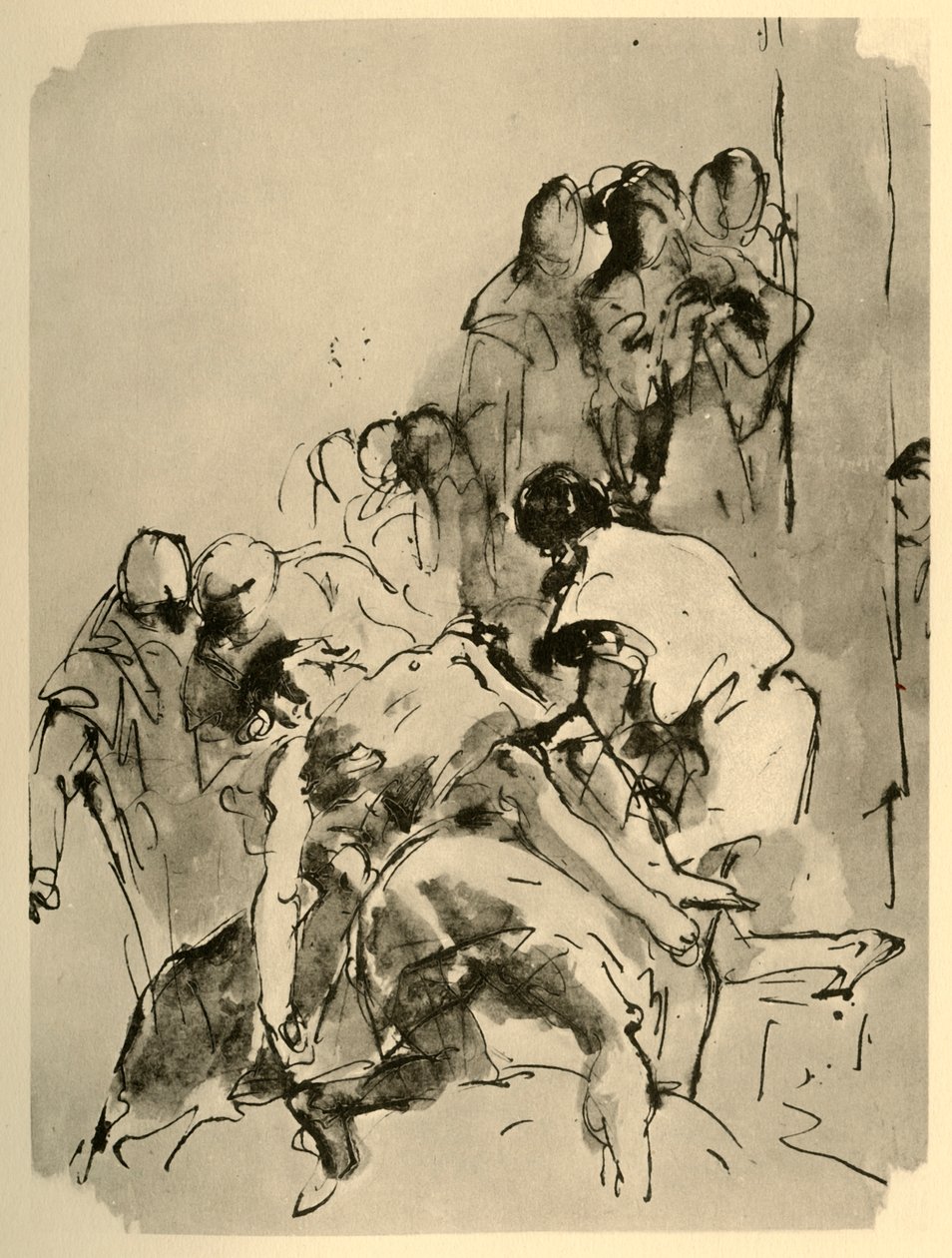 Descida da Cruz, meados do século XVIII, 1928 de Giovanni Battista Tiepolo