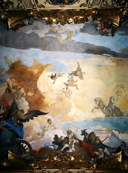 Detalhe do Curso do Sol, 1740 de Giovanni Battista Tiepolo