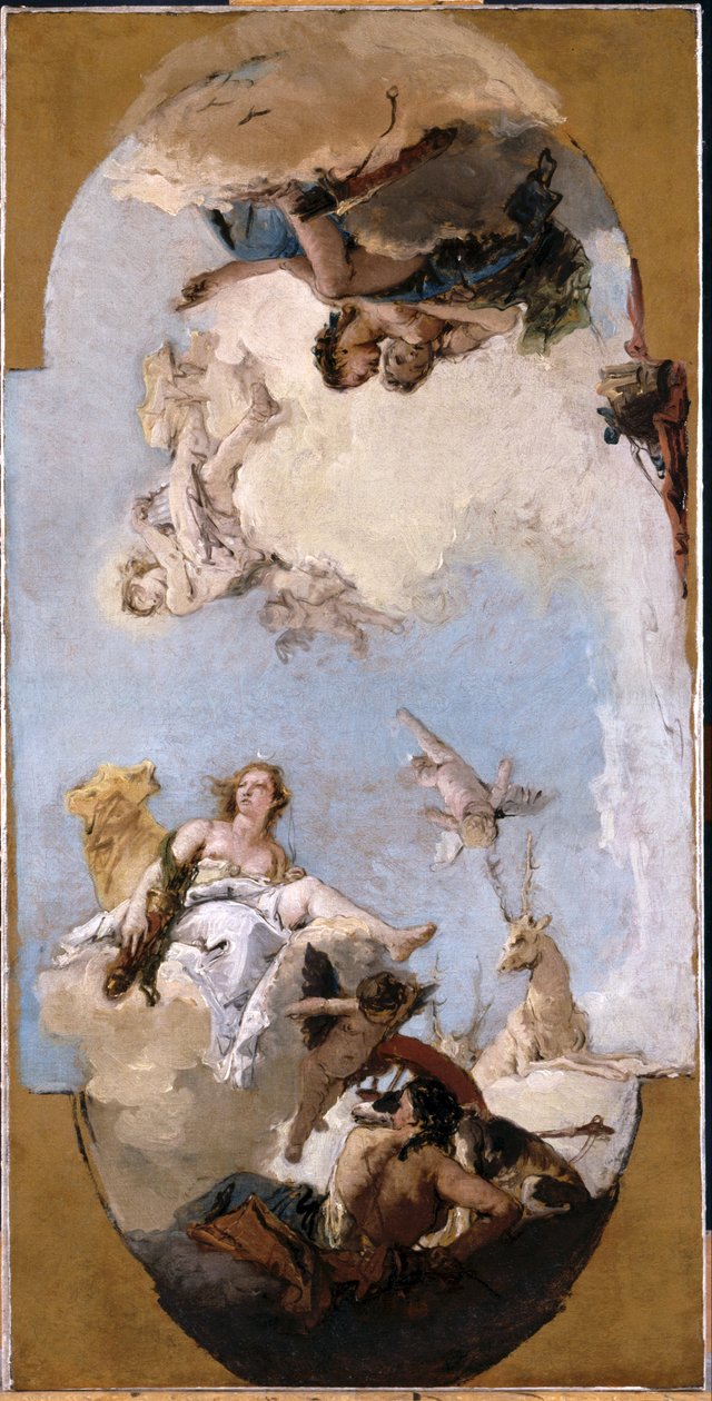 Diana, Apollo und Nymphen de Giovanni Battista Tiepolo