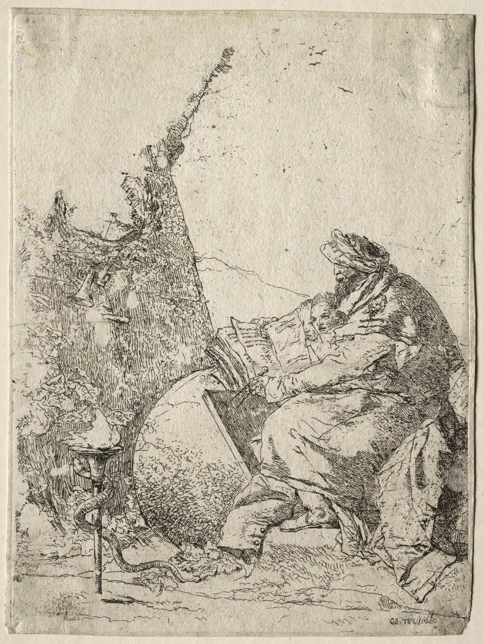 Fantasias: O Filósofo. de Giovanni Battista Tiepolo