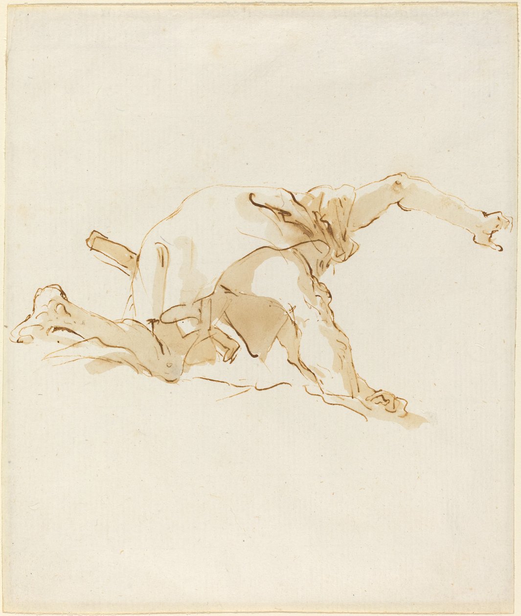 Figura em uma nuvem de Giovanni Battista Tiepolo