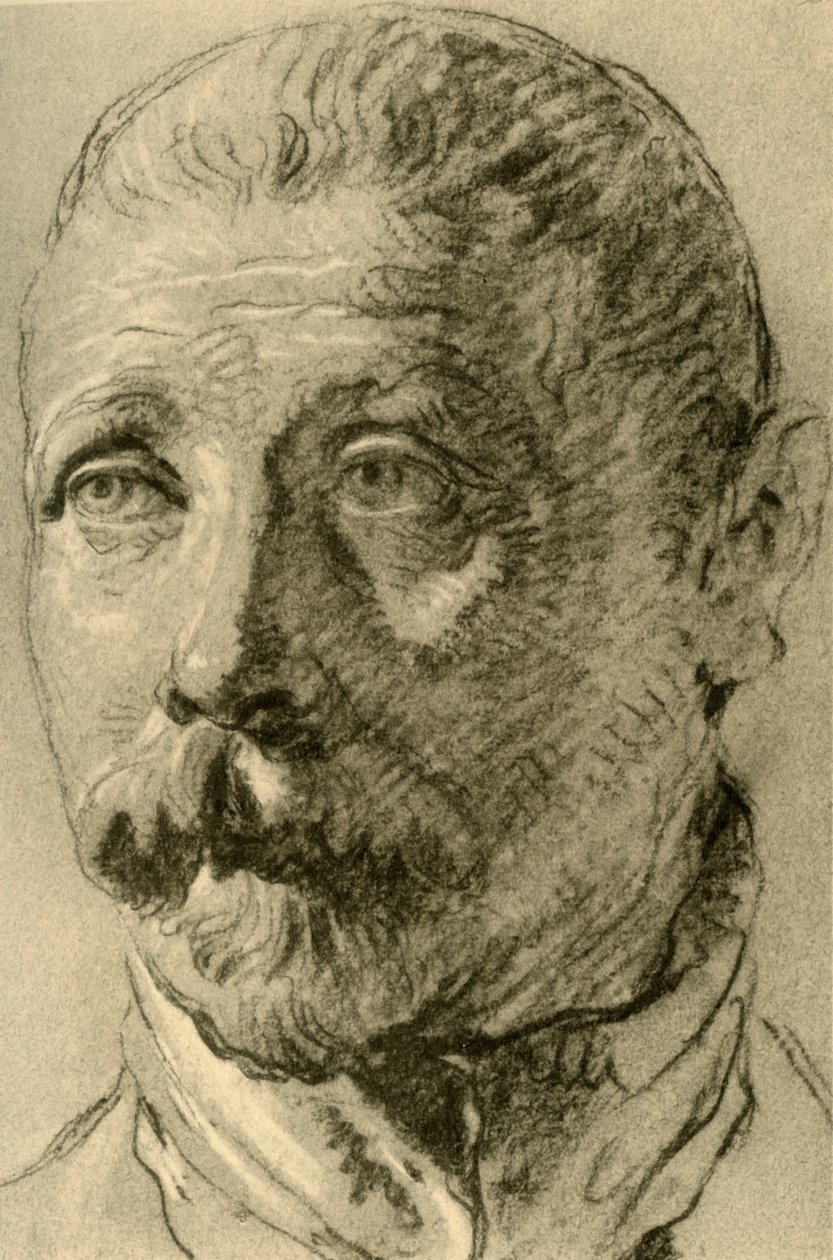 Cabeça de um homem barbudo, meados do século XVIII, 1928 de Giovanni Battista Tiepolo