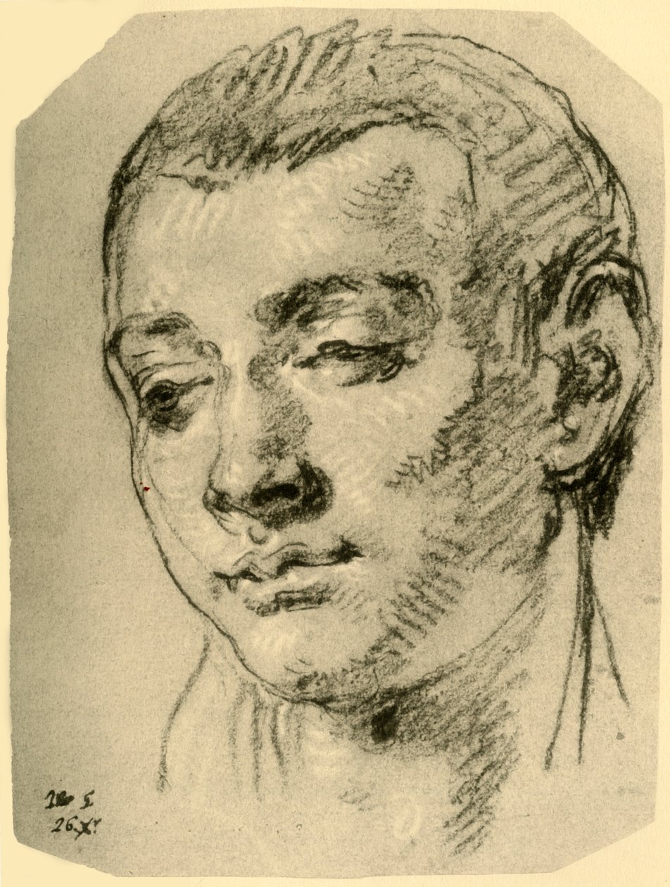 Cabeça de um menino, meados do século XVIII, 1928 de Giovanni Battista Tiepolo