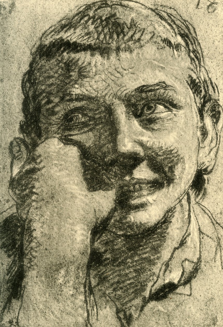 Cabeça de um menino rindo, meados do século XVIII, 1928 de Giovanni Battista Tiepolo