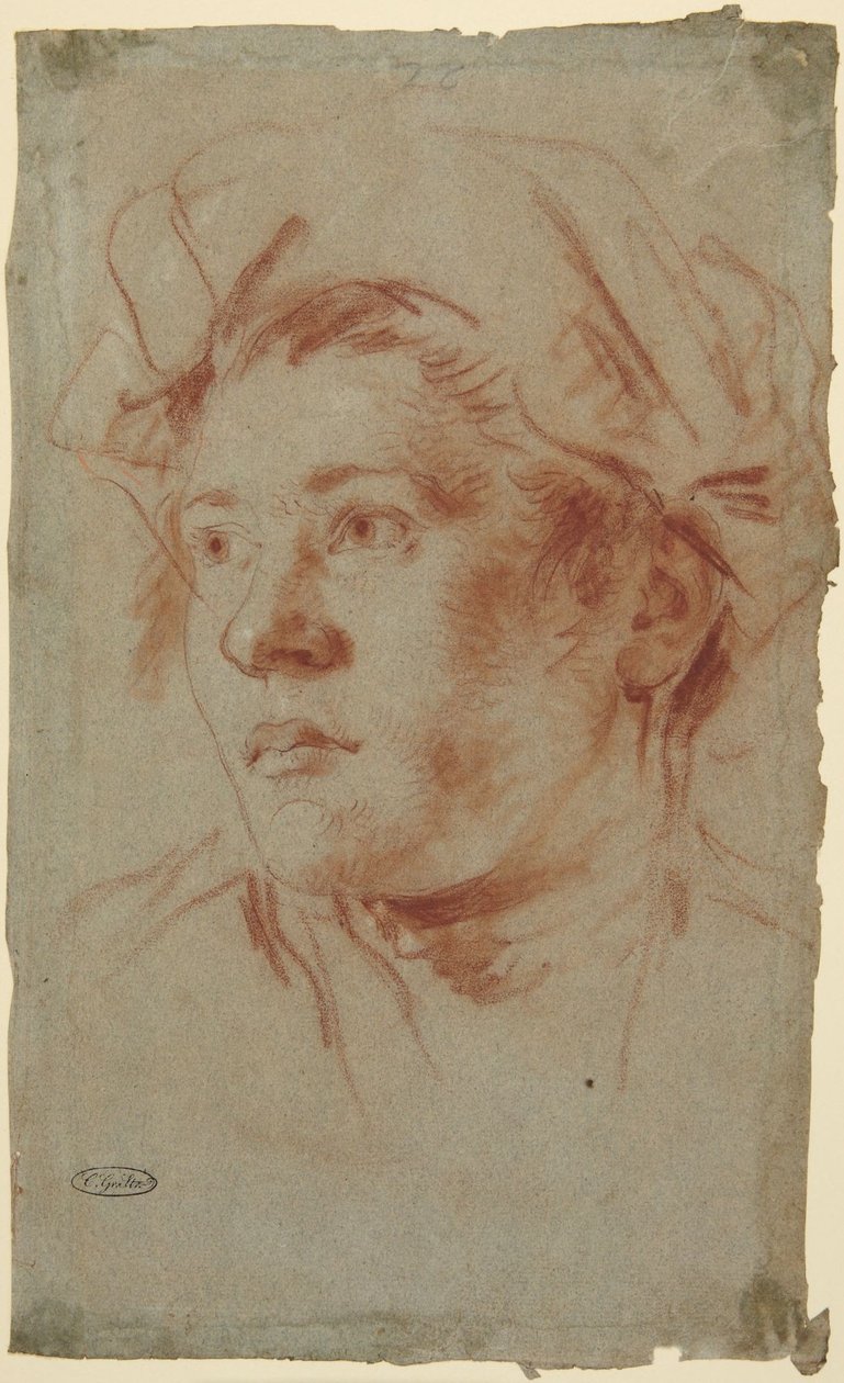 Cabeça de um jovem com chapéu de Giovanni Battista Tiepolo