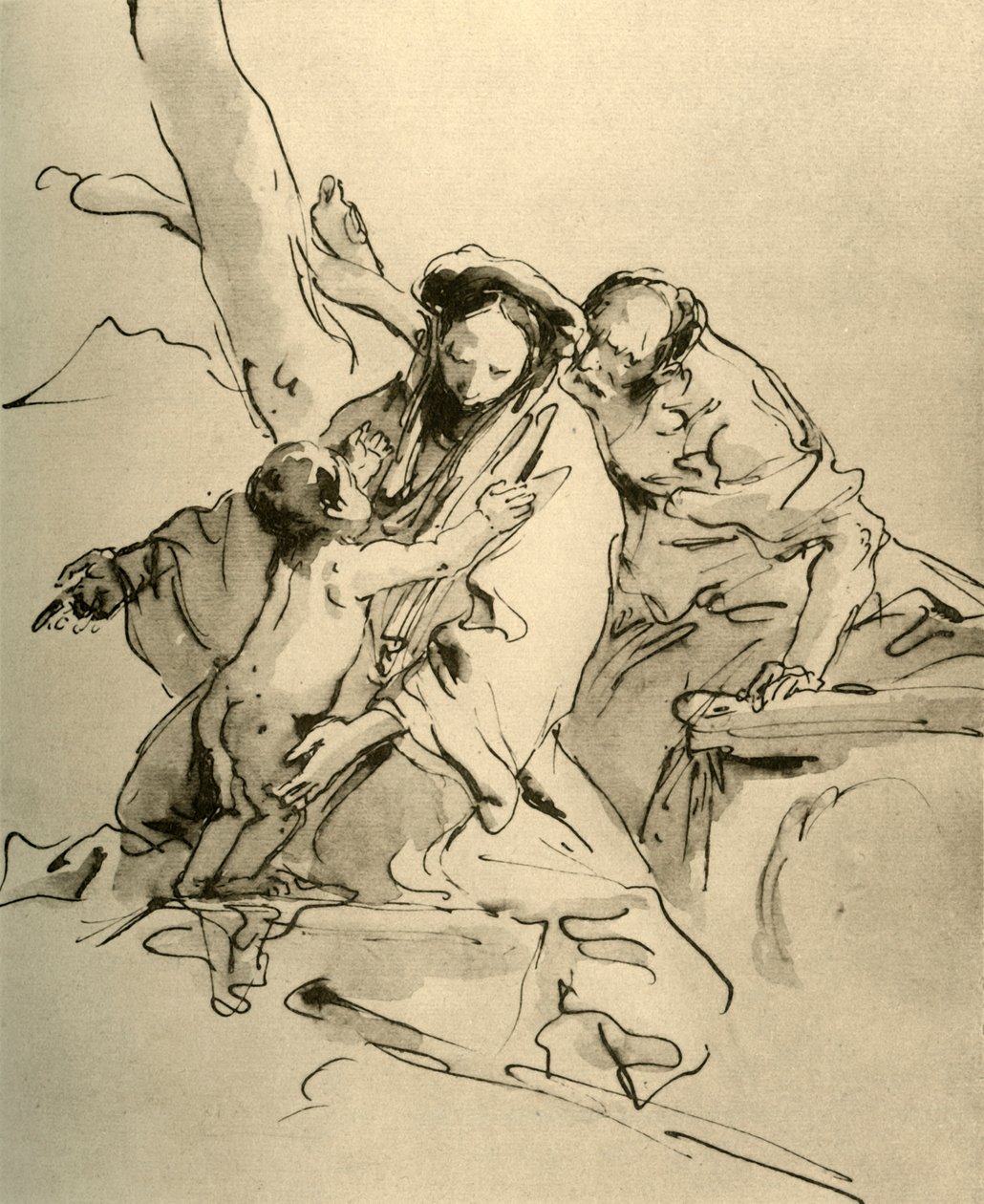 Sagrada Família, meados do século XVIII, 1928 de Giovanni Battista Tiepolo