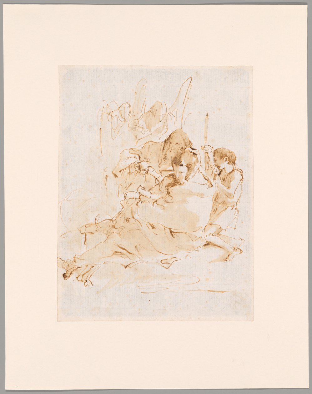 Sagrada Família com São João e dois anjos de Giovanni Battista Tiepolo
