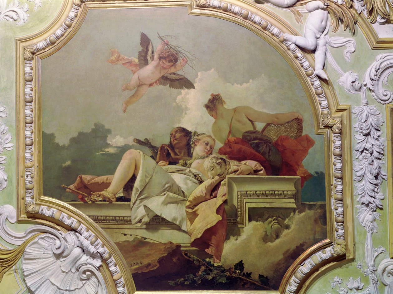 Humildade, Indulgência e Verdade, da &39;Sala Capitolare&39; (Salão da Rendição) c.1749 de Giovanni Battista Tiepolo