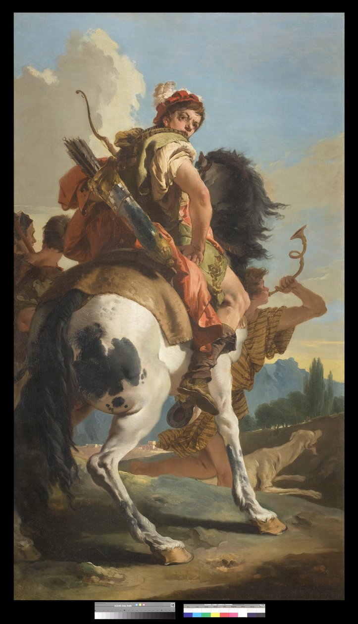 Caçador a Cavalo, 1718-30 de Giovanni Battista Tiepolo
