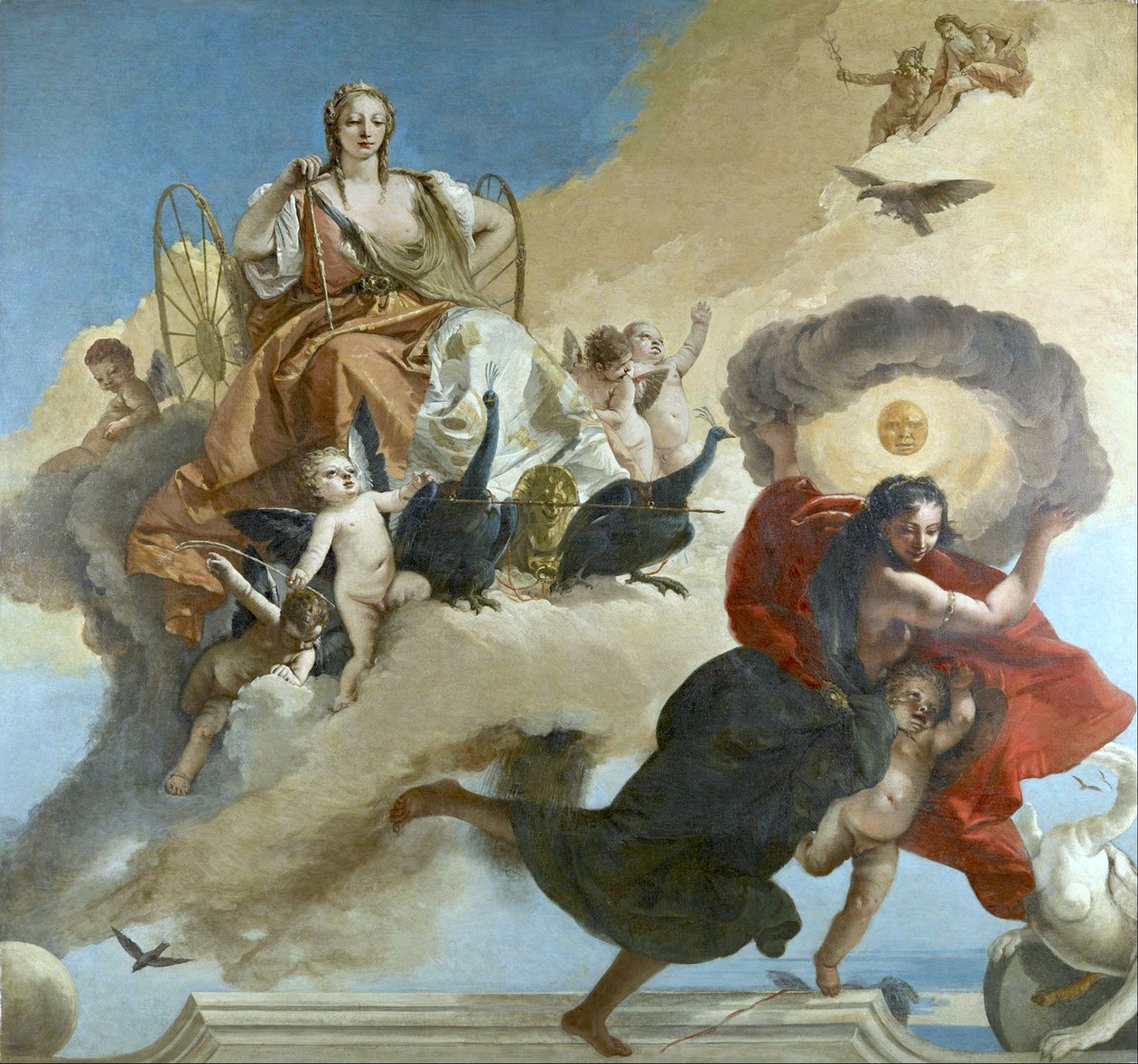 Juno e Luna de Giovanni Battista Tiepolo