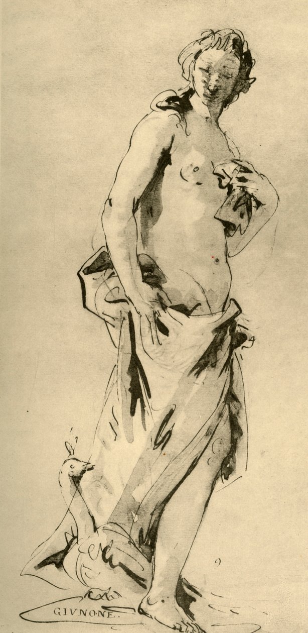 Juno, meados do século XVIII, 1928 de Giovanni Battista Tiepolo