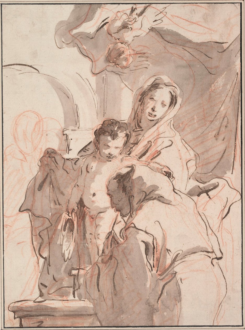 Nossa Senhora e o Menino com o Santo de Giovanni Battista Tiepolo