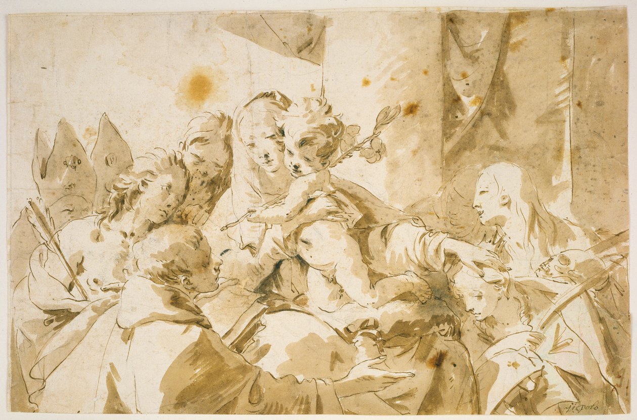 Madonna mit Kind und Heiligen de Giovanni Battista Tiepolo