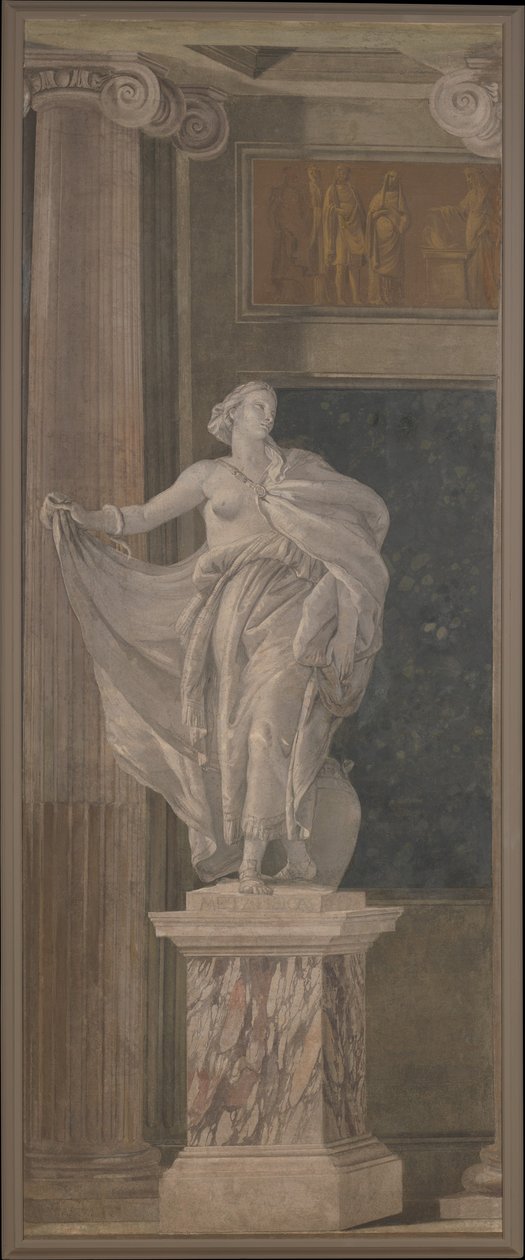 Metafísica, 1760 (afresco transferido para a tela) de Giovanni Battista Tiepolo