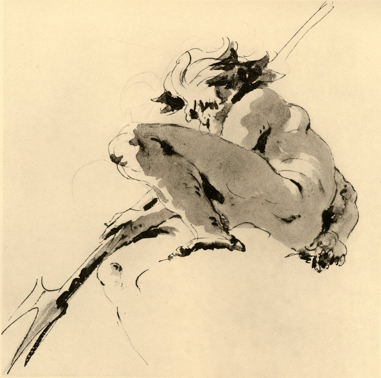 Netuno, c1740, 1928 de Giovanni Battista Tiepolo