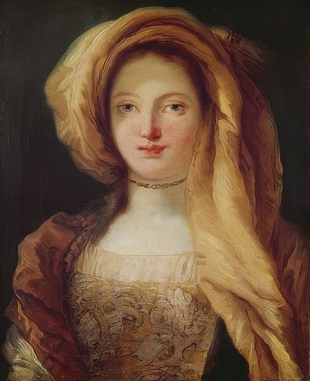 Retrato de sua esposa de Giovanni Battista Tiepolo
